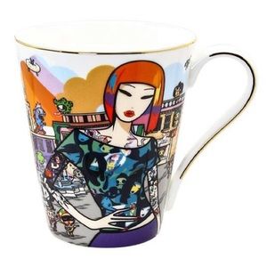 NWT TOKIDOKI Around the World Series Ceramic Coffee Mug